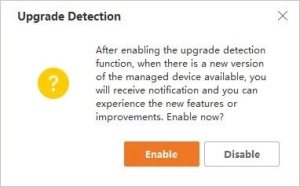 Alibi Witness CMS Upgrade Detection Prompt